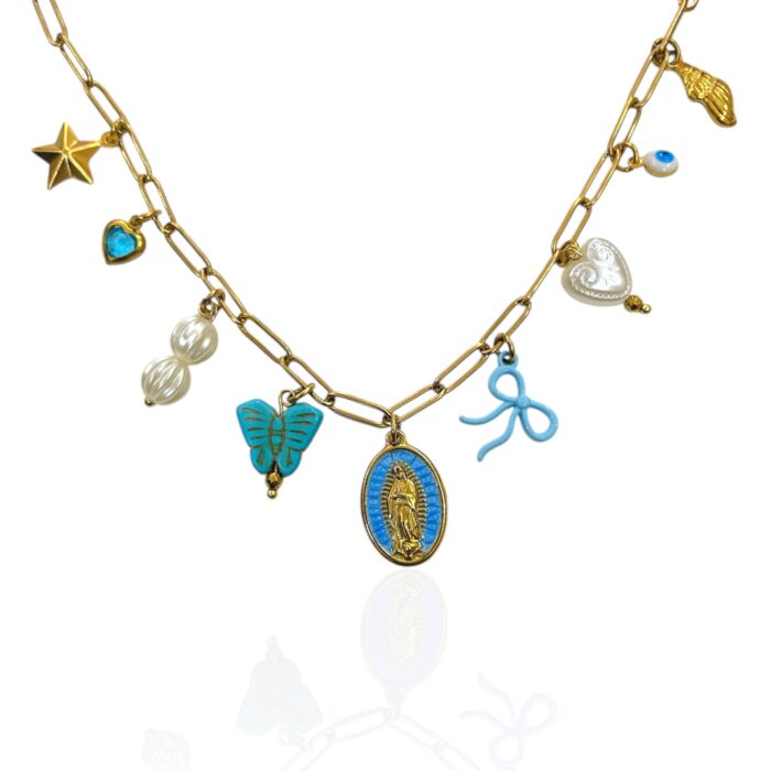AREZYN SUMMER PEARL CHARM NECKLACE
