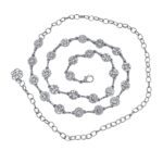 SPARKLE FLOWER BELLY CHAIN ΖΩΝΗ