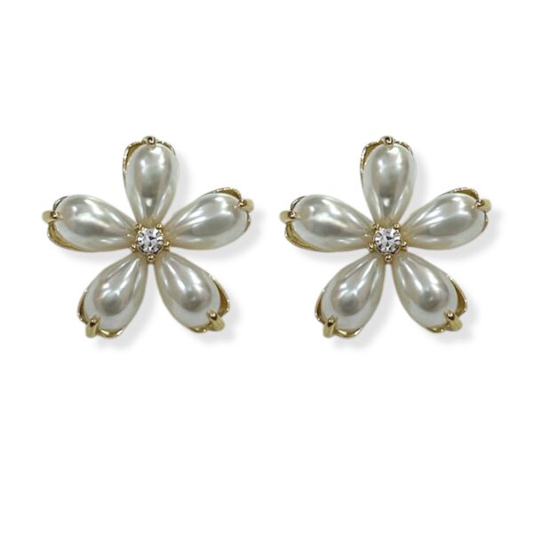 PEARL FLOWER EARRINGS - Image 1