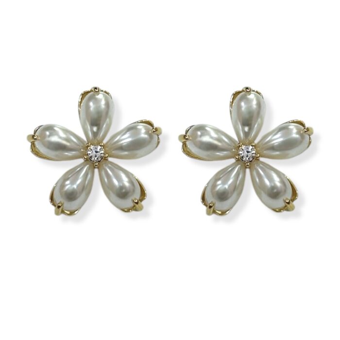 PEARL FLOWER EARRINGS