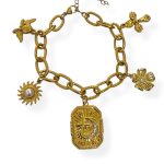 GOLD EROS CHARM BRACELET