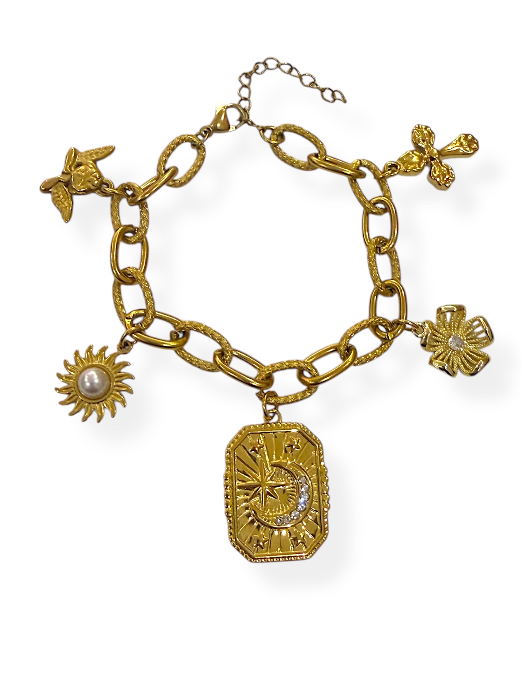 Photoroom_20251206_145919 GOLD EROS CHARM BRACELET - Image 1