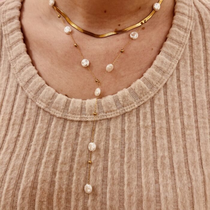 PEARL CLASSIC TIE NECKLACE