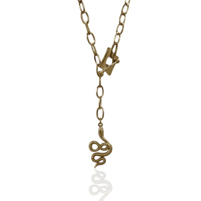 TIE SNAKE NECKLACE