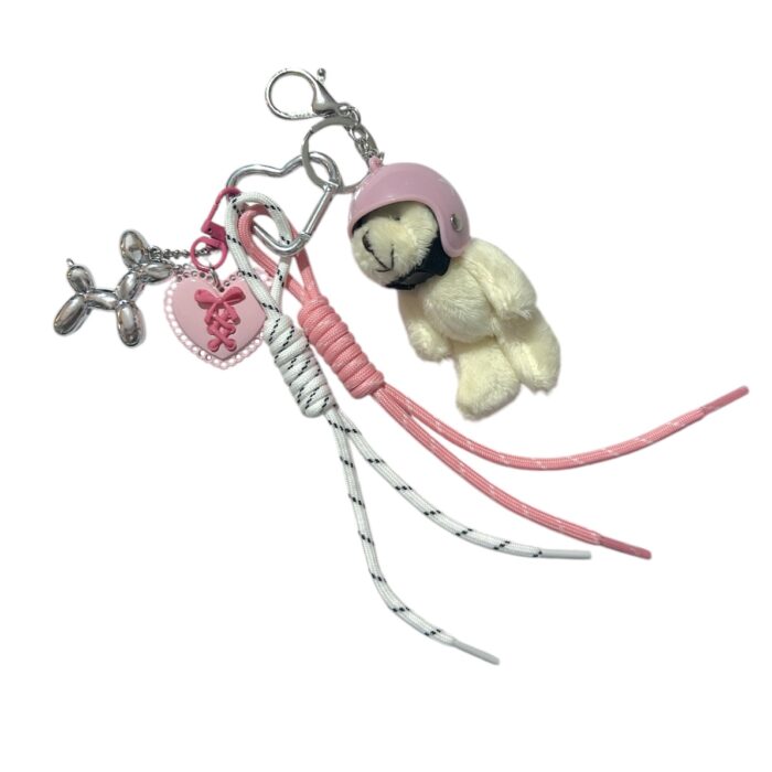 PINKY BEAR BAG CHARM ΜΠΡΕΛΟΚ