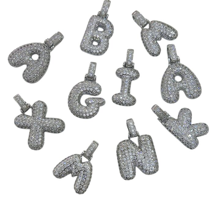 MONOGRAM SILVER NECKLACE