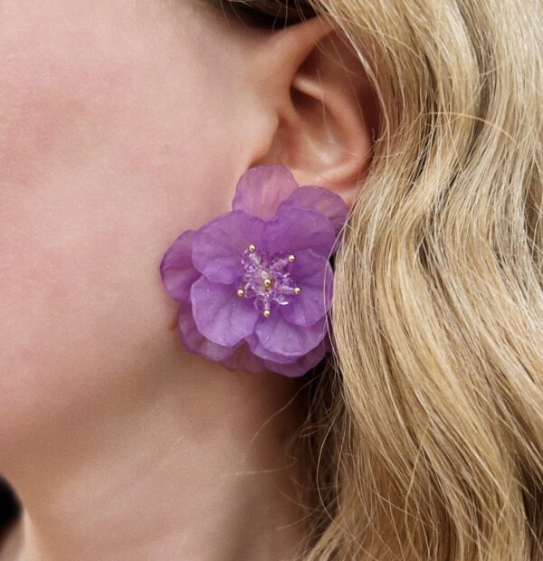 MARKICIA PURPLE EARRINGS - Image 2