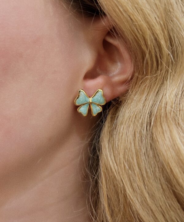 MINI BABE BLUE EARRINGS - Image 2