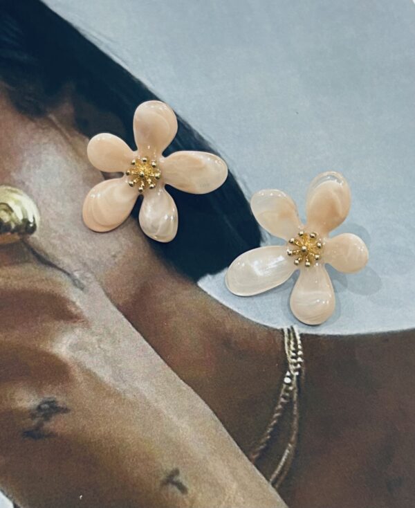 PINK ORELLIA EARRINGS - Image 2