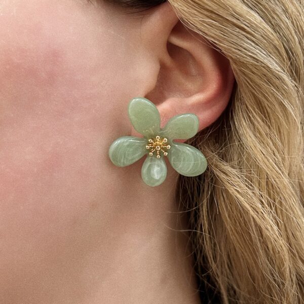 GREEN ORELLIA EARRINGS - Image 2