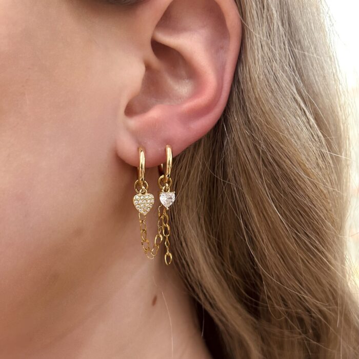 HEARTS SET EARRINGS