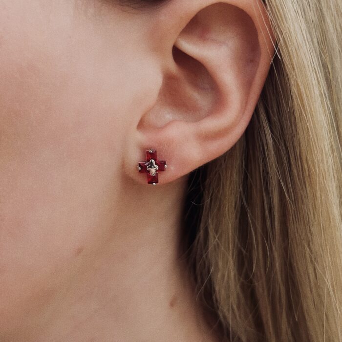 CYTEST CROSS EARRINGS