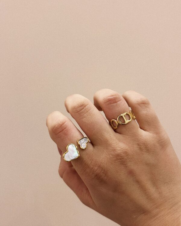 WHITE LOVE RING - Image 2