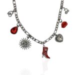 RED FLAG CHARM NECKLACE