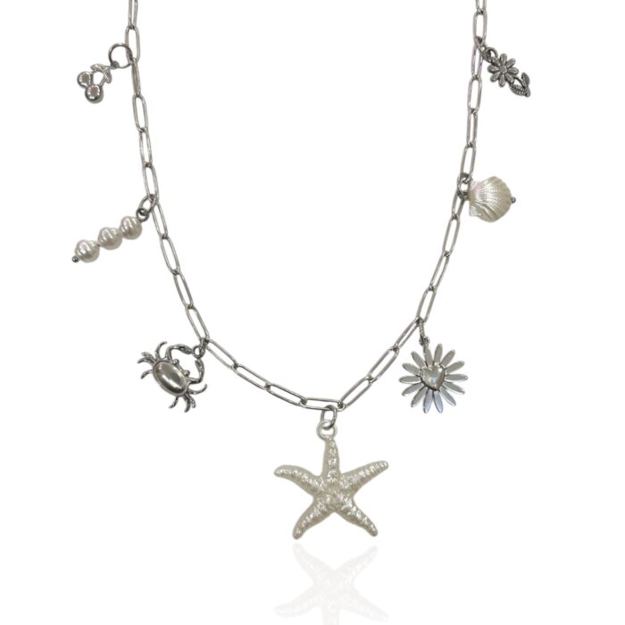 SUMMER PEARLY CHARM NECKLACE