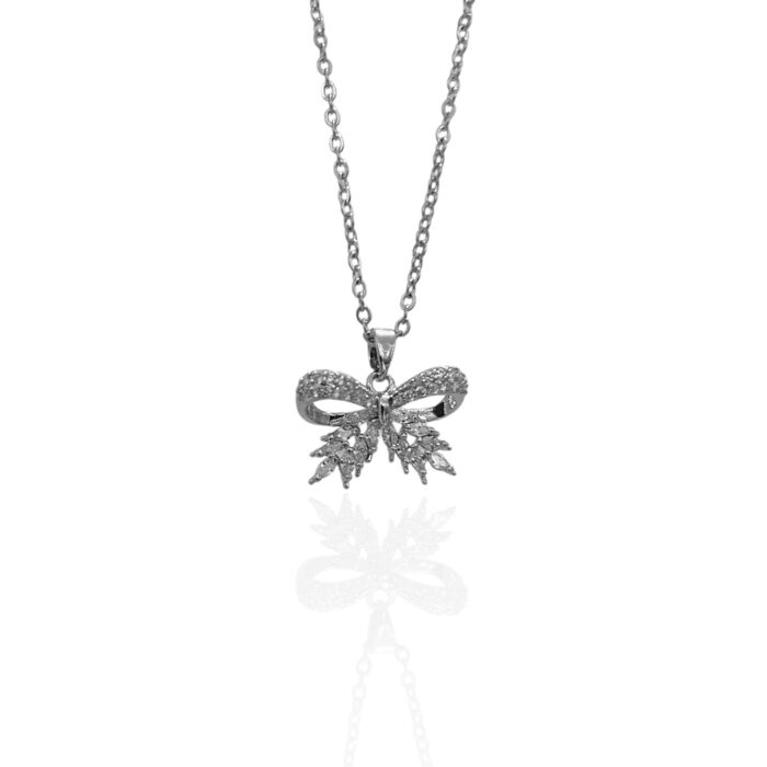 SPARKLE BOW NECKLACE