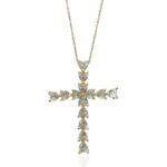 BIG HEARTS CROSS NECKLACE