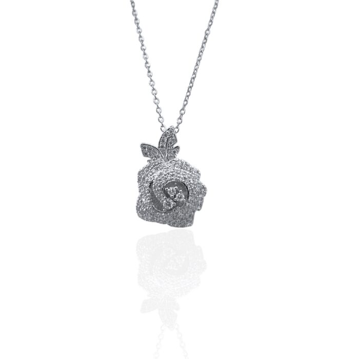 ROSE SILVER NECKLACE