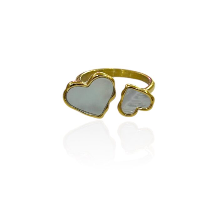 WHITE LOVE RING