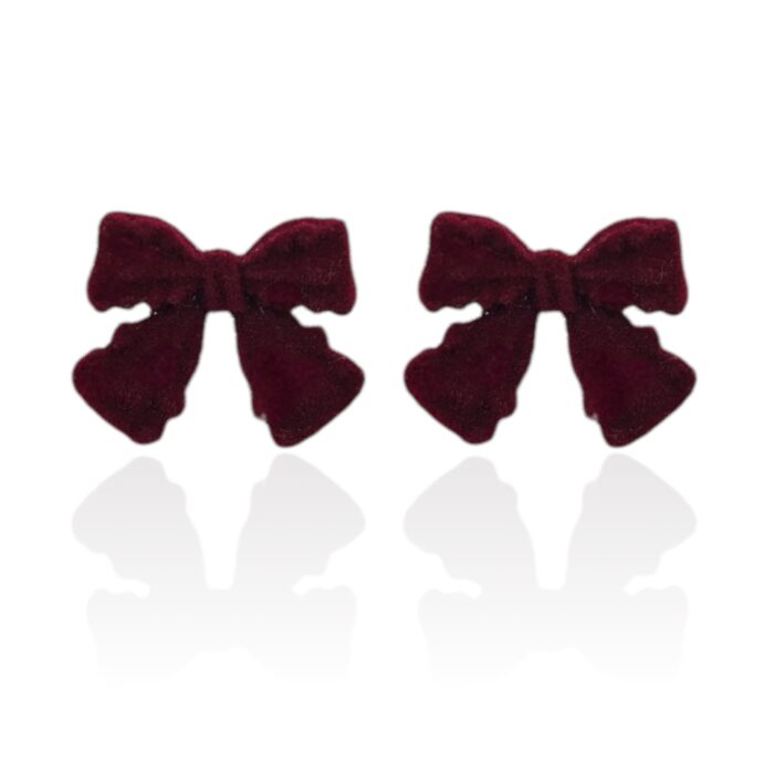 RED BOW EARRINGS