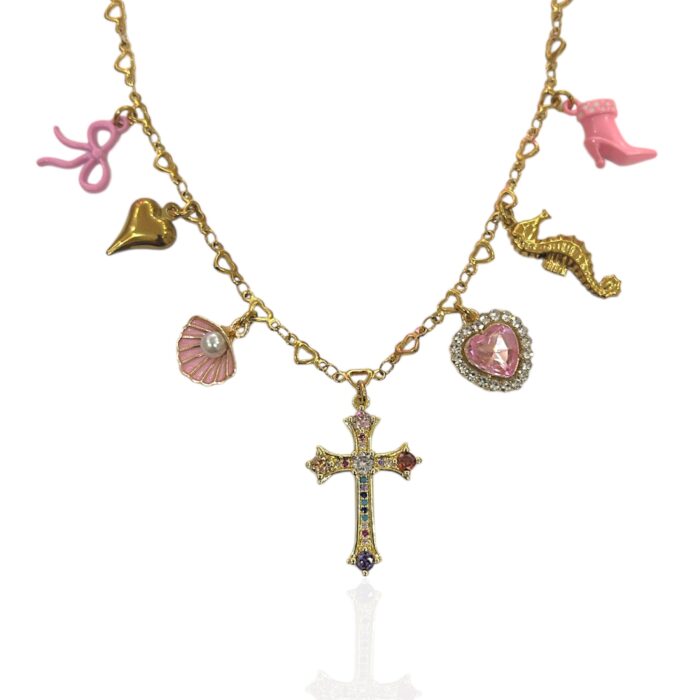 JUST A GIRL CHARM NECKLACE