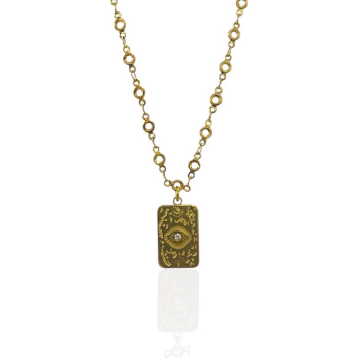 GOLD EYE NECKLACE