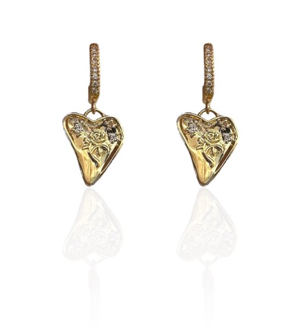 ROSES HEARTS EARRINGS