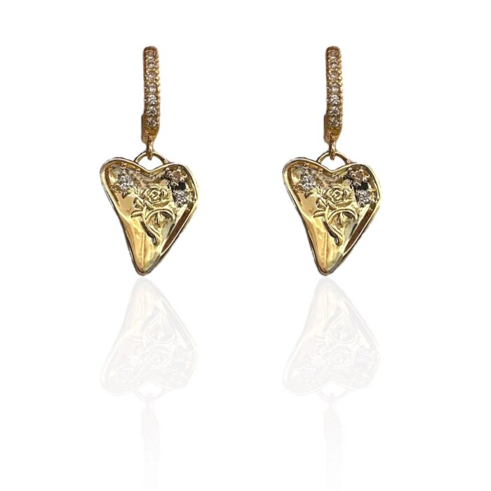 ROSES HEARTS EARRINGS