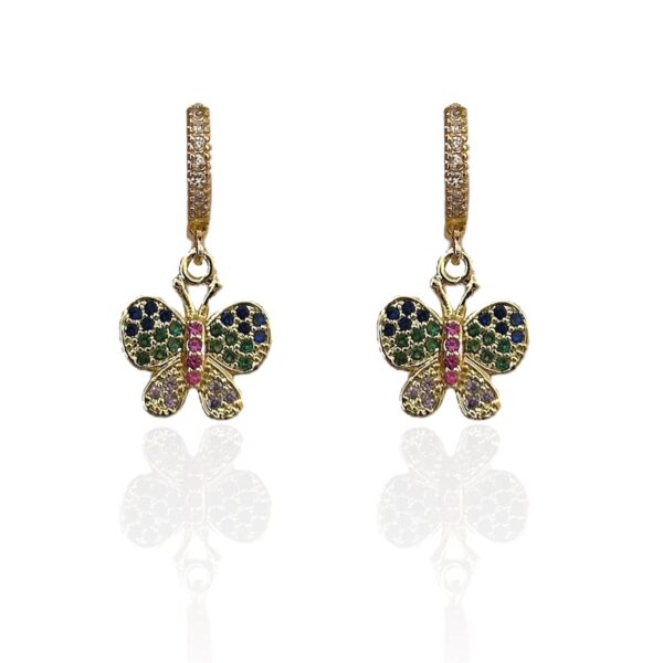 COLOR BUTTERFLY EARRINGS