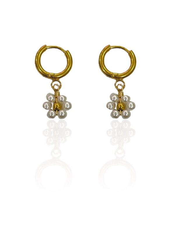 PEARL FLOWER EARRINGS