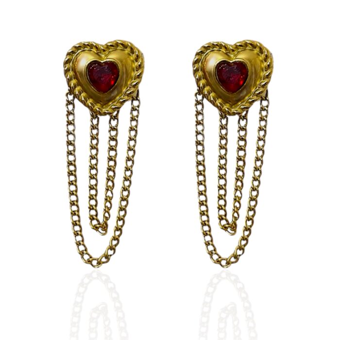 CUTEST RED HEARTS EARRINGS
