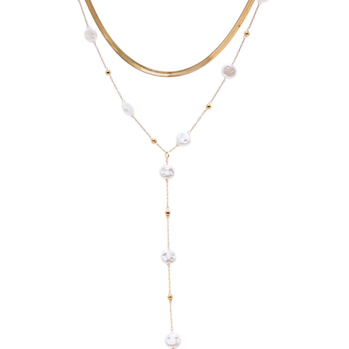 PEARL CLASSIC TIE NECKLACE