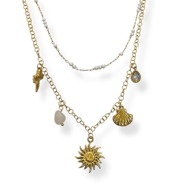 DUO PERLYN CHARM NECKLACE