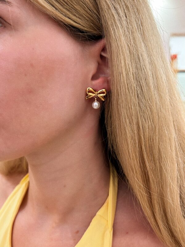 AGGY BOW EARRINGS - Image 2