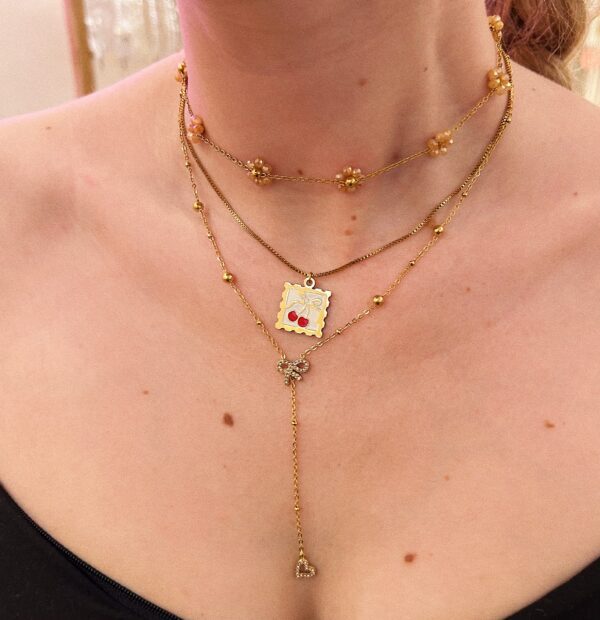 VINTAGE CHERRY NECKLACE - Image 2