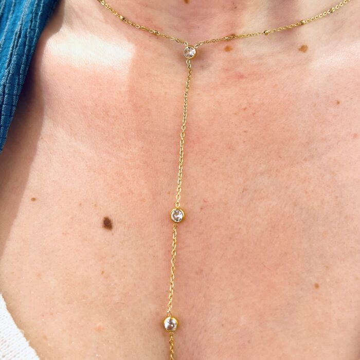 TIE SPARKLING NECKLACE