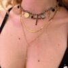 BLACKY CROSS CHARM NECKLACE - Image 2
