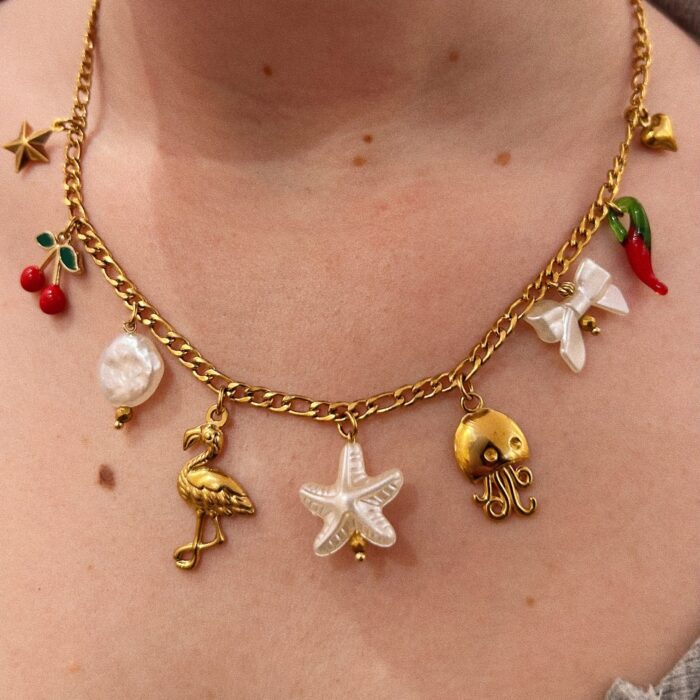 SERIN SUMMERY CHARM NECKLACE