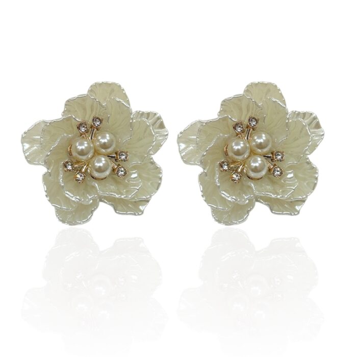 AURA PEARL FLOWER EARRINGS