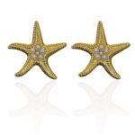PEARL STAR FISH EARRINGS