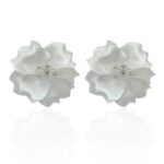 BIG PEARL FLOWER EARRINGS