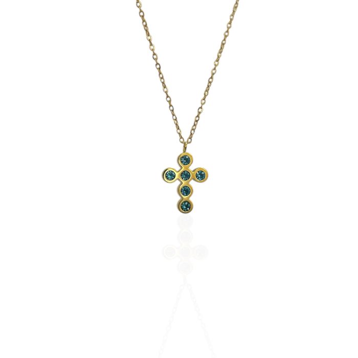 ORANS BLUE CROSS NECKLACE