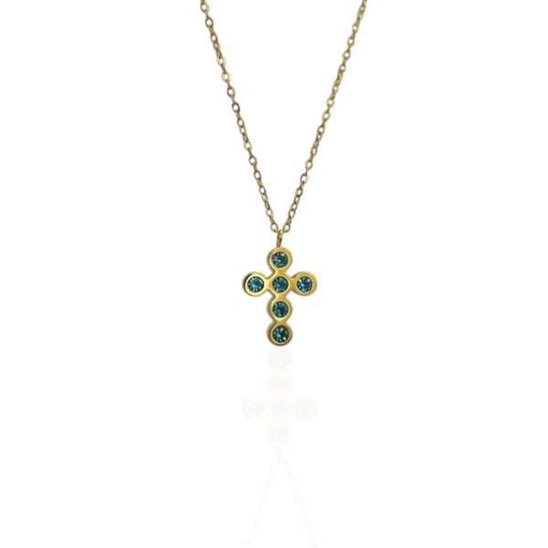 ORANS BLUE CROSS NECKLACE