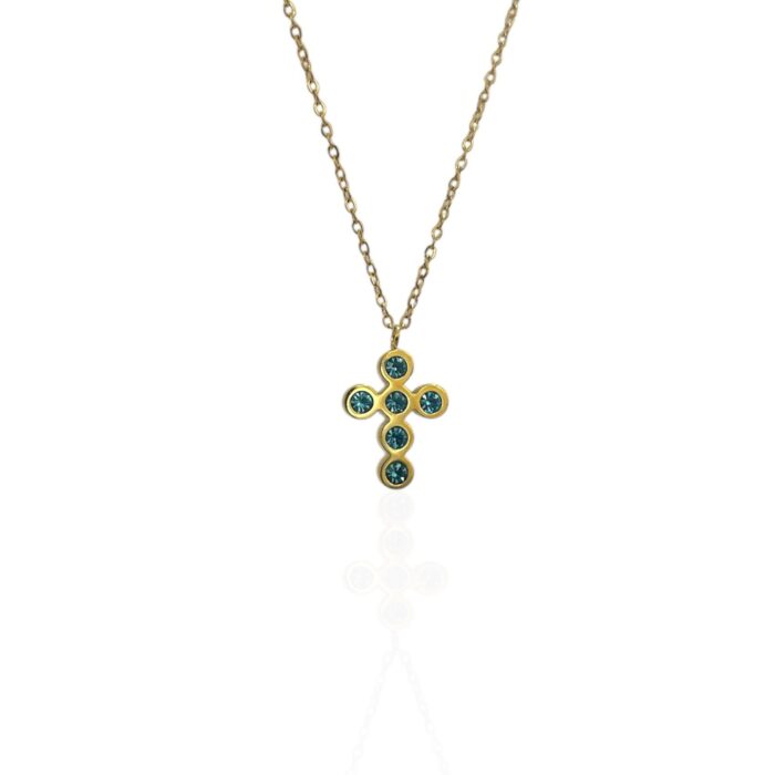 ORANS BLUE CROSS NECKLACE