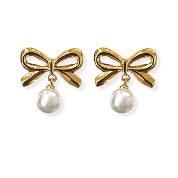 AGGY BOW EARRINGS - Image 1
