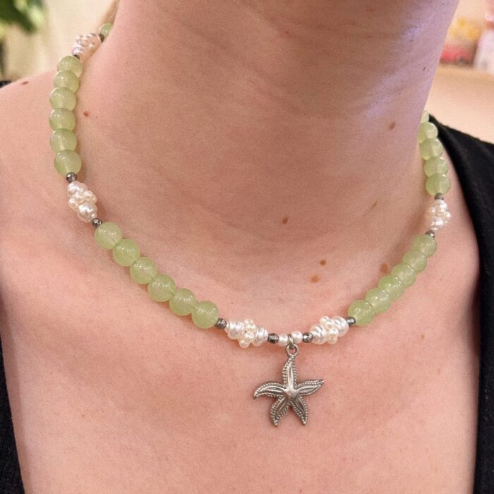 SEAFOAM STAR NECKLACE