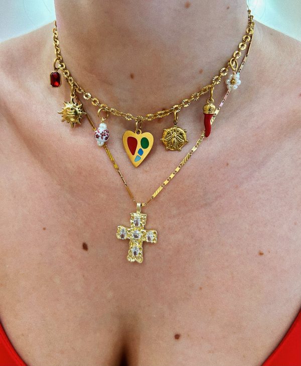 RED MOOD CHARM NECKLACE - Image 2