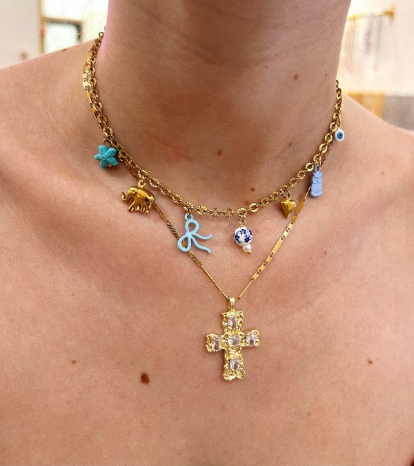 BLUE MOOD CHARM NECKLACE - Image 2