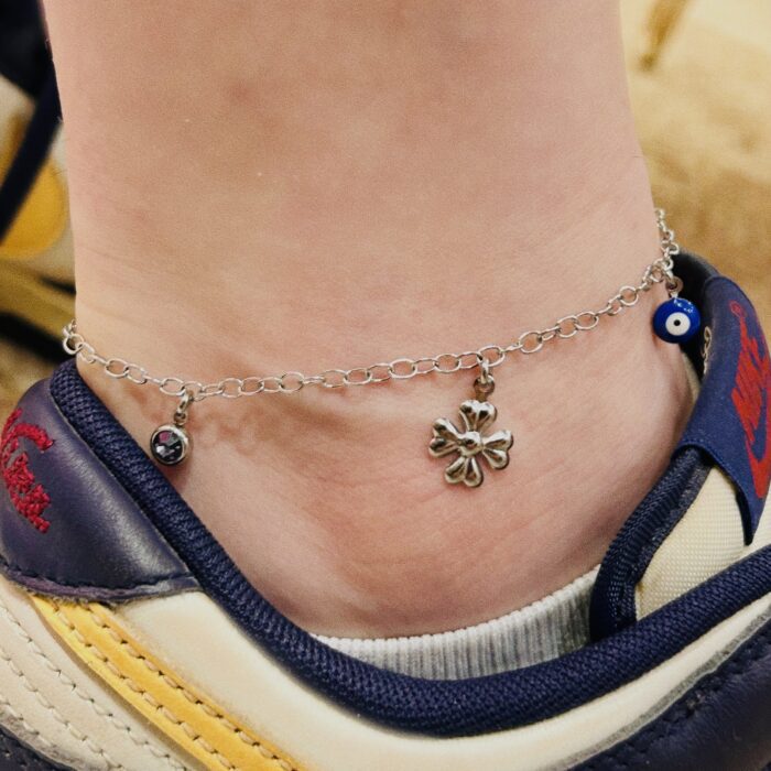 SILVER CUTIE COLOR ANKLET
