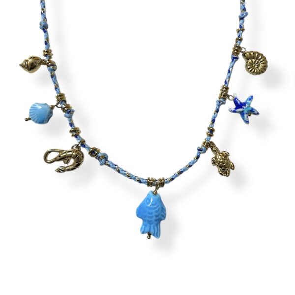 THALASSA BLUE CHARM NECKLACE